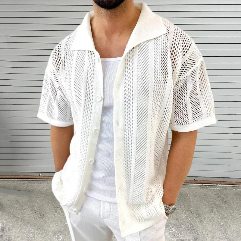 Men's "Bachman" Coastal Knit Shirt