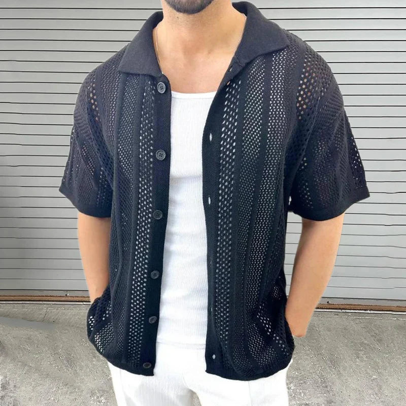 Men's "Bachman" Coastal Knit Shirt